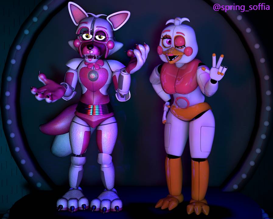 Download Modelucn Funtime Chica - Funtime Chica Ucn Model PNG