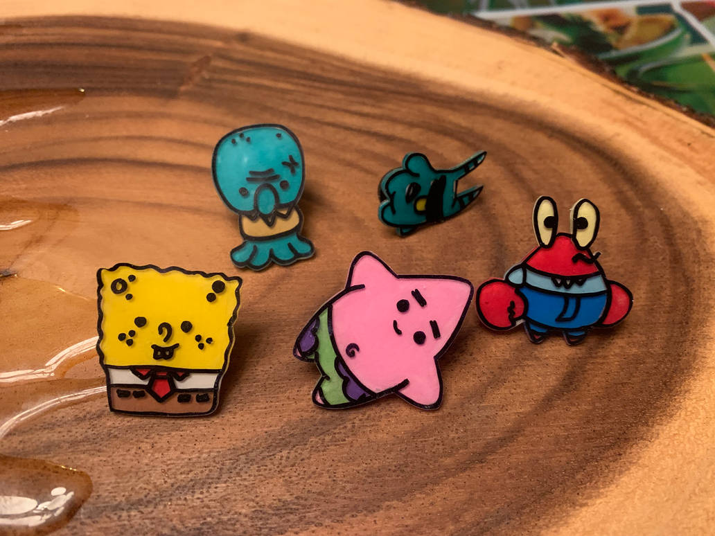 Repo Chibi Pin Spongebob Squarepants Chibi Pins by ShrinkyDinkiys on DeviantArt