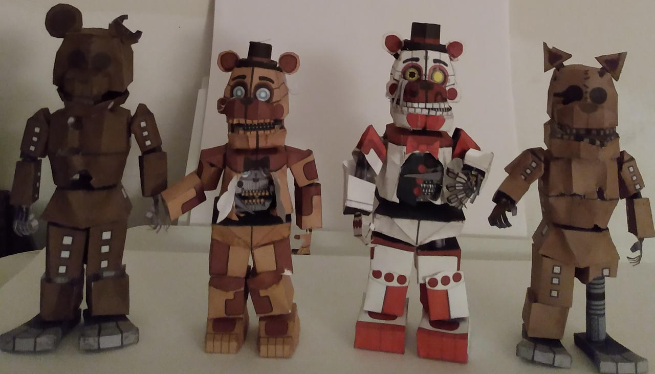Papercraft Ignited Foxy part 1 by sebby07 on DeviantArt