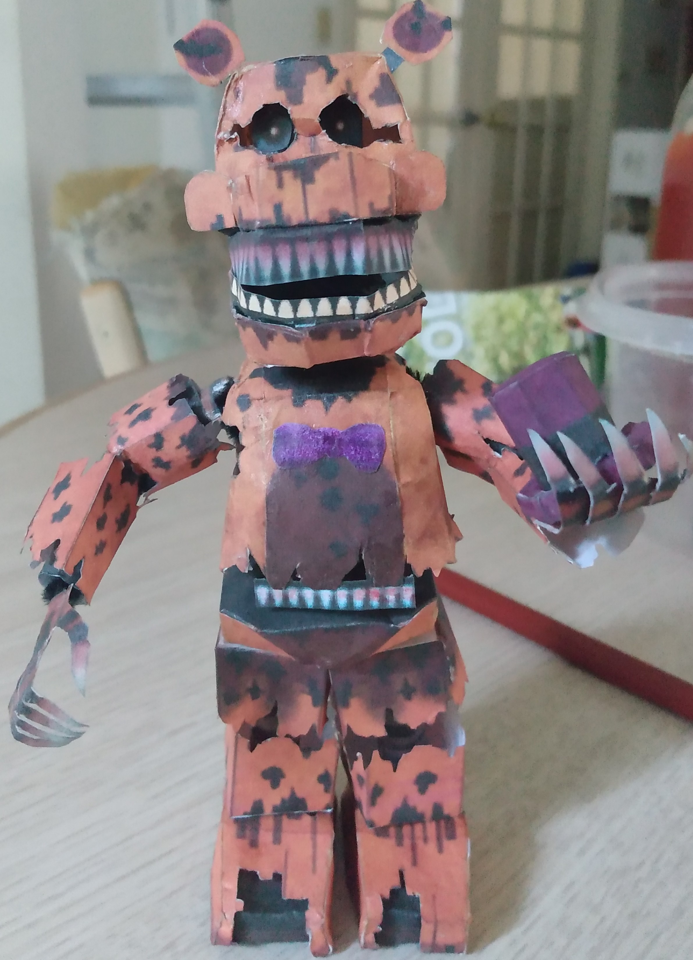 Papercraft Ignited Foxy part 1 by sebby07 on DeviantArt