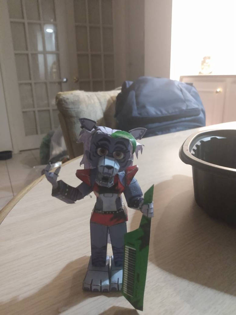 Minecraft Roxy Wolf Roxanne Wolf (Roxy) with Keytar Full Built by VincintAfton on DeviantArt