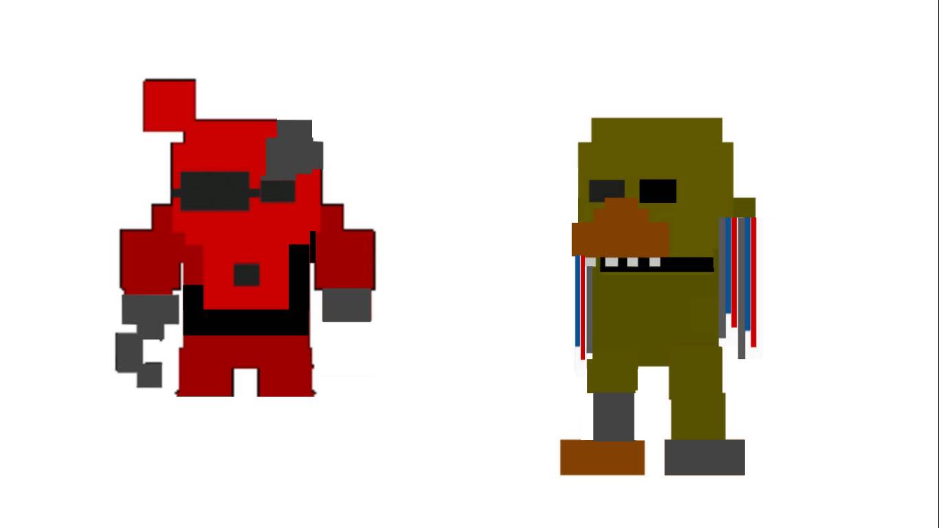 F Naf Bad Rotten FNaF 2 8-Bits: Rotten Foxy/Rotten Chica by VincintAfton on DeviantArt