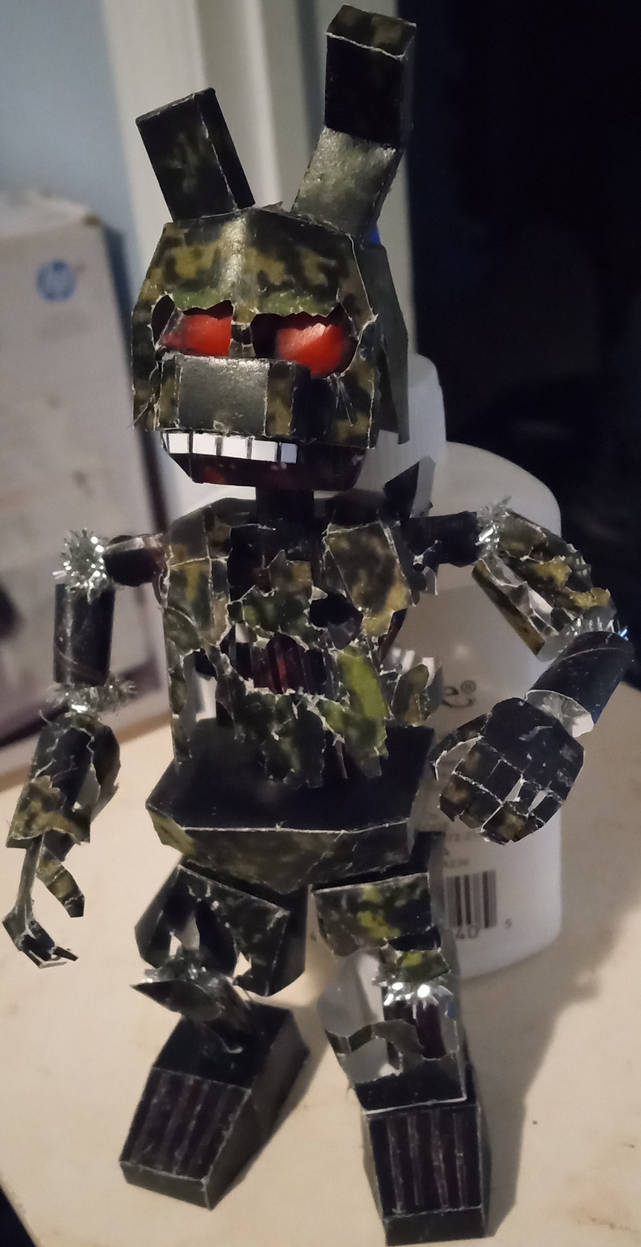 Ignited Springtrap Papercraft Built by VincintAfton on DeviantArt