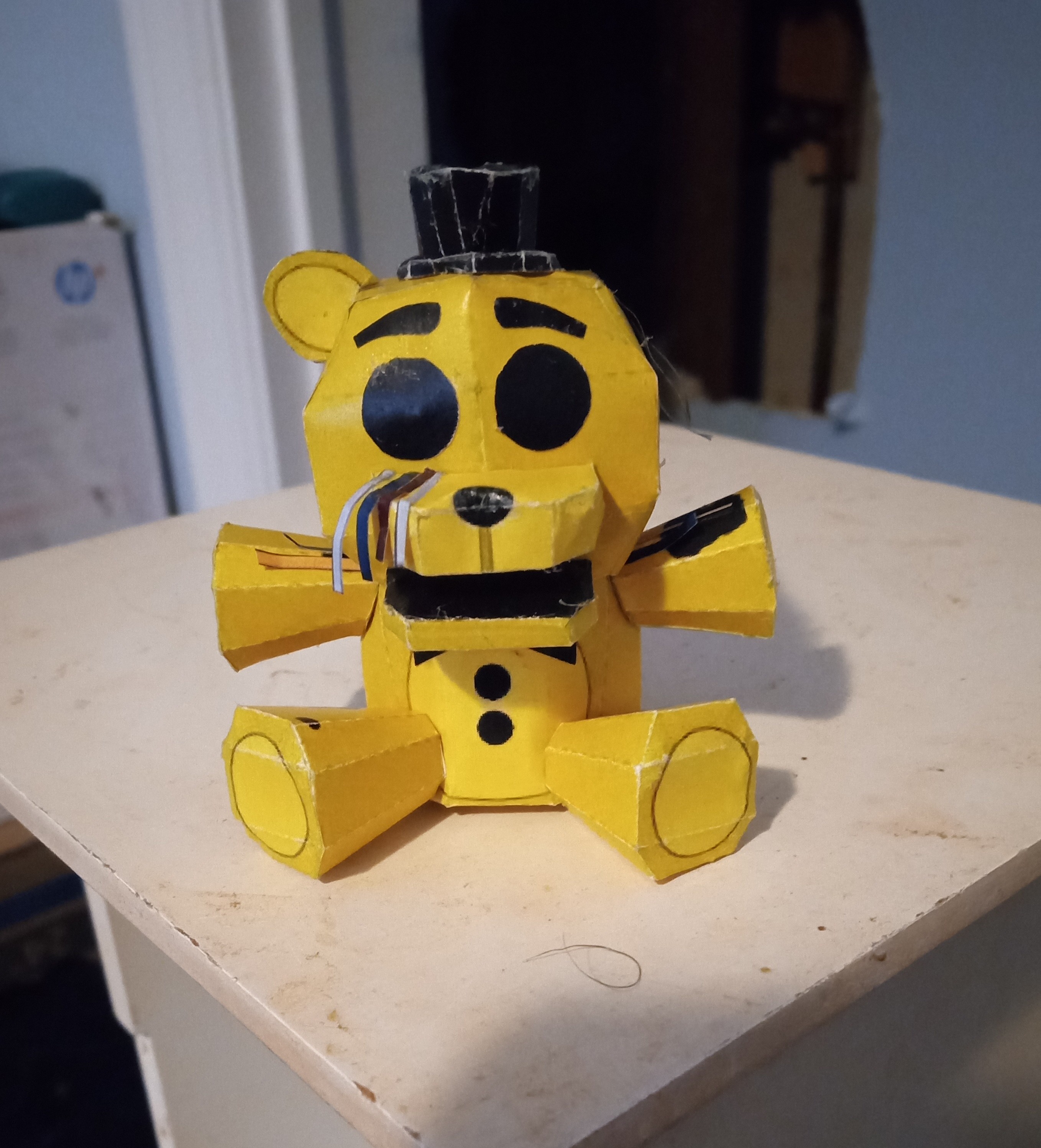 Withered Golden Freddy Plush Papercraft Built by VincintAfton on