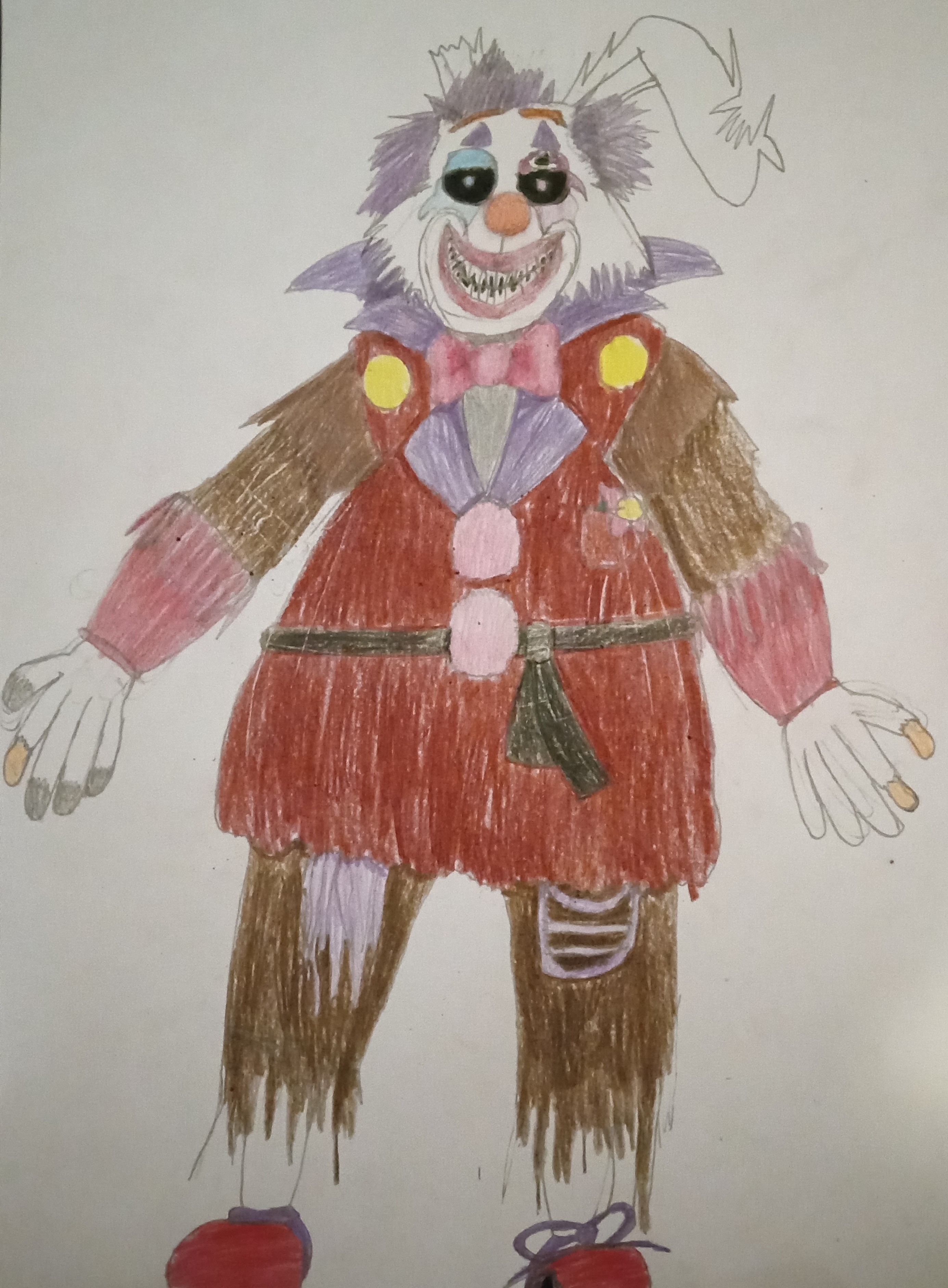 Clown Springtrap By VincintAfton On DeviantArt clown-springtrap-by-vincintafton-on-deviantart