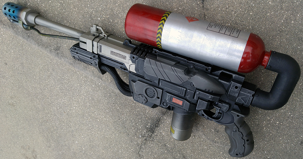 Custom Sci-fi Aliens Flamethrower prop flame gun by firebladecomics on ...