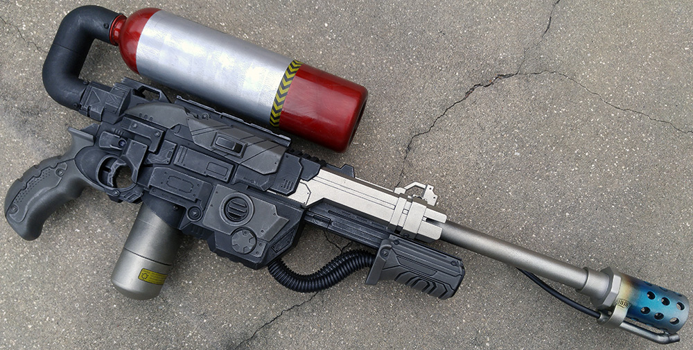 Custom Sci-fi Aliens Flamethrower prop flame gun by firebladecomics on ...