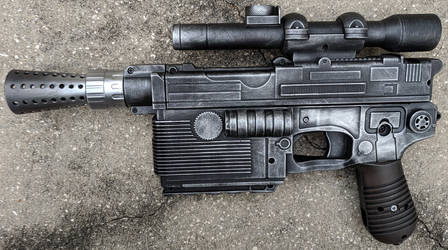 Han Solo's DL-44 Blaster Pistol Nerf Gun Repaint by firebladecomics
