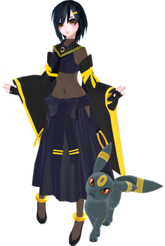 MMD Gijinka Umbreon Full Model