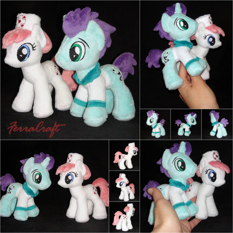 Redheart and Doctor plushies