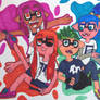 The Splatoon Inkling Four!