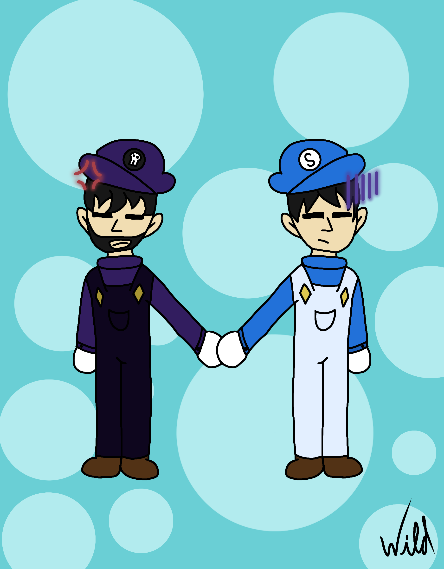 SMG4 x SMG3 art bc why not by itsyagirlwild on DeviantArt