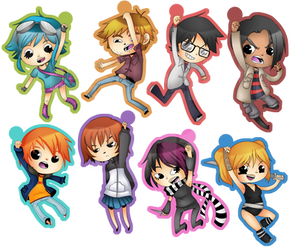 Scott Pilgrim keychains