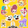 Cuphead Stickers