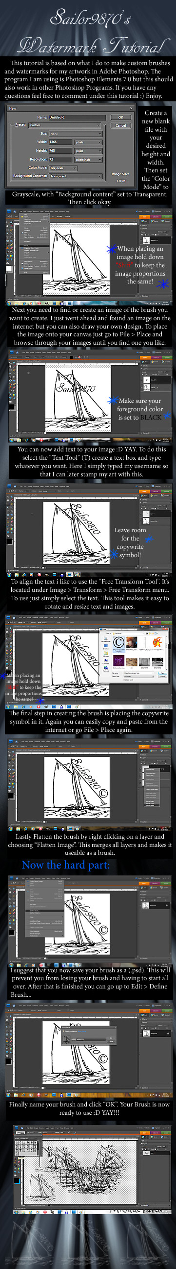 Watermark-CustomBrush Tutorial