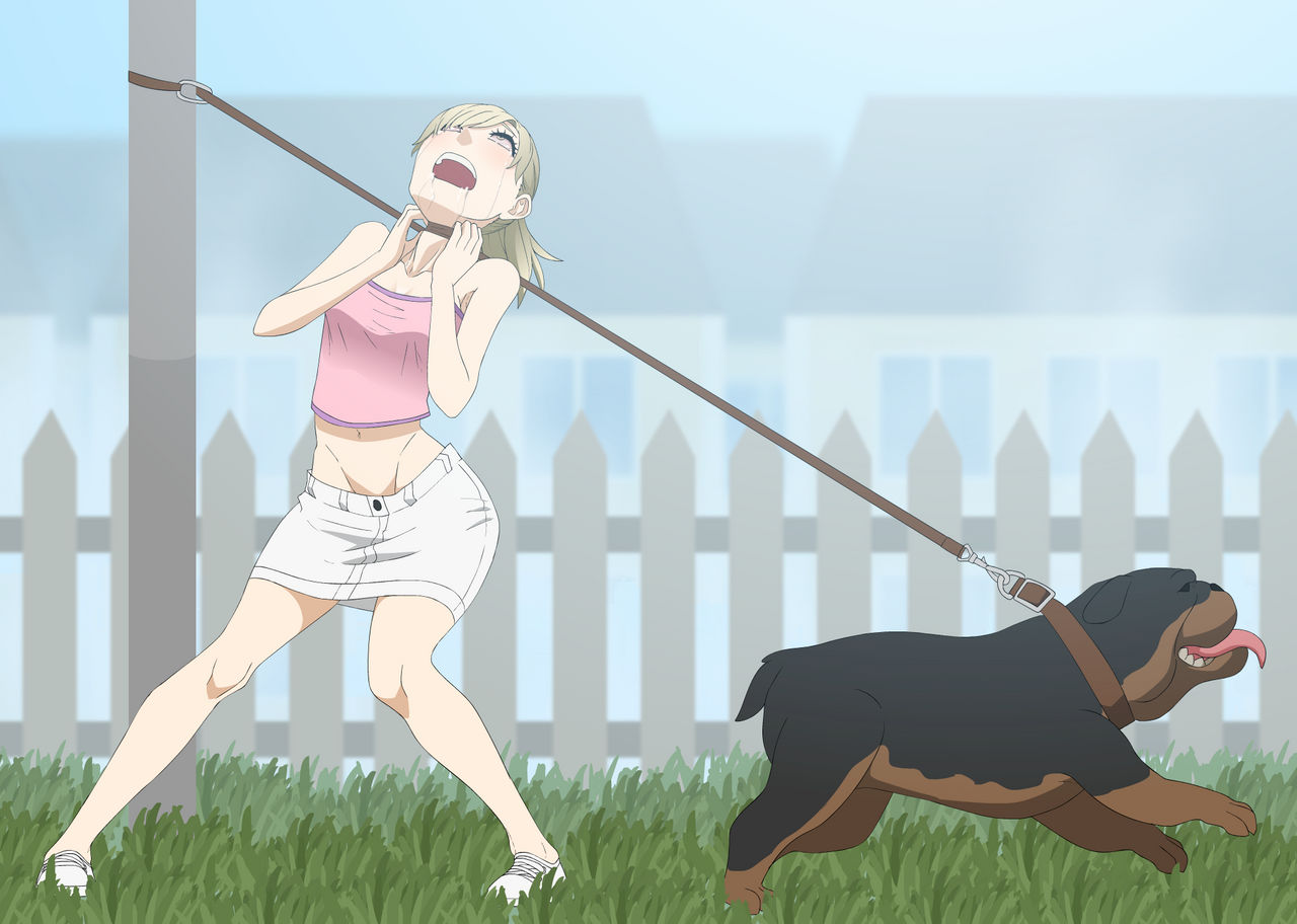 Dog On A Leash By Cellecetial On DeviantArt dog-on-a-leash-by-cellecetial-on-deviantart