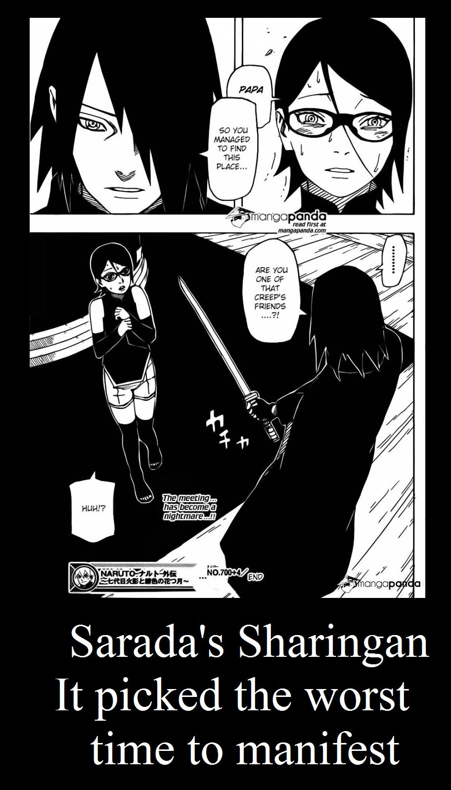 Sarada and her Sharingan