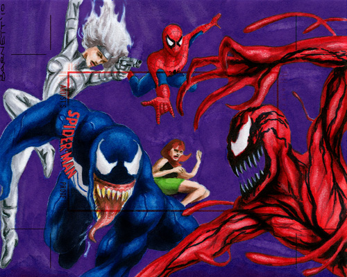 Spidey, Venom, Sable, Carnage