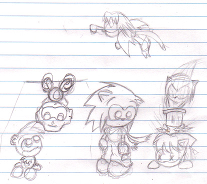 work doodle: zero and friends