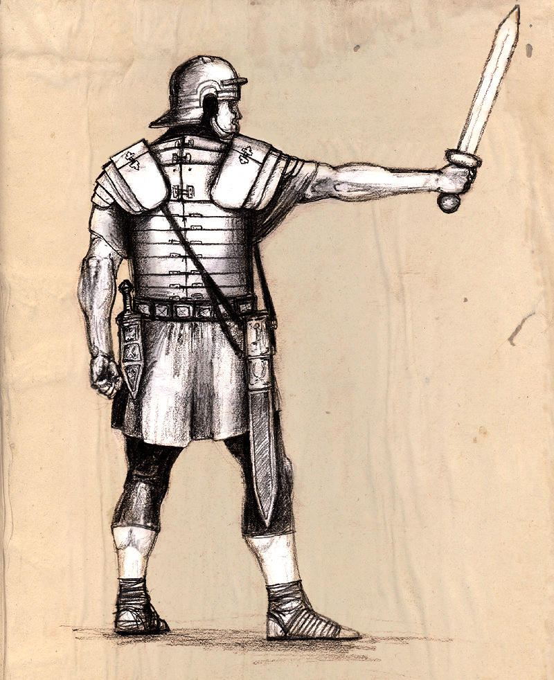 Legion Rome Drawing roman legionary sketch by Krum-Strashni on DeviantArt
