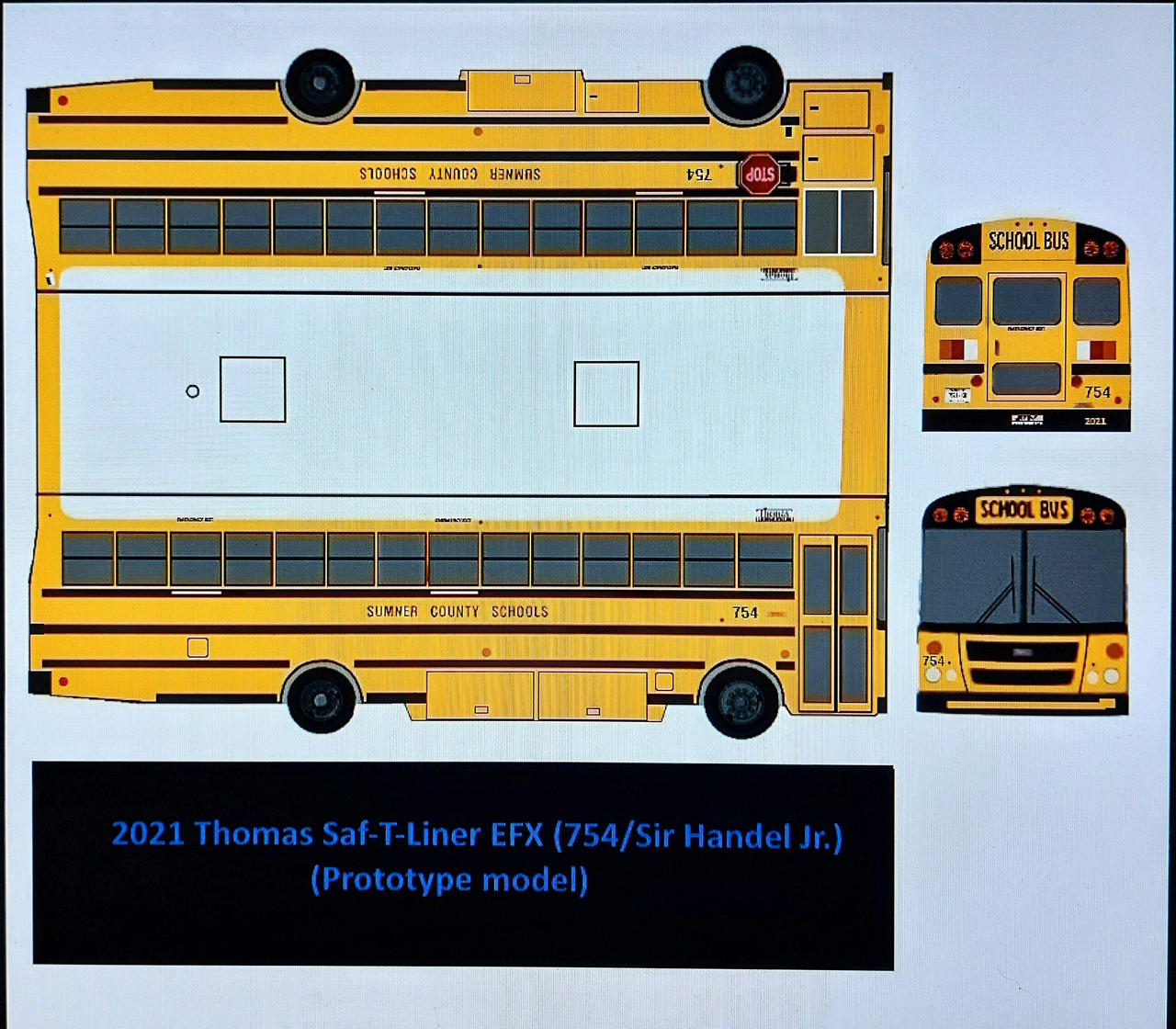 Sumner County School Bus 754 papercraft by BusDriver2086 on DeviantArt