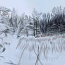 Rough Winter Painting - Gloomy Beauty