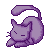 Purple kitten Icon