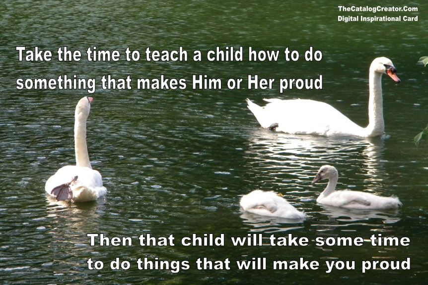 Teach a child-Digital Inspirational Card