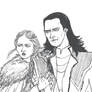 Loki and Sansa sketch for Lost HQ