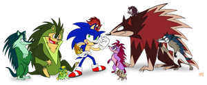 Mobians among Zoonamians - Sonic