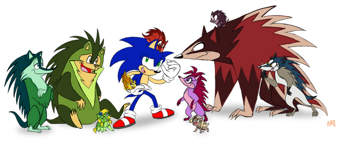 Mobians among Zoonamians - Sonic