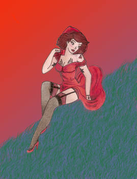 little red riding hood pin up