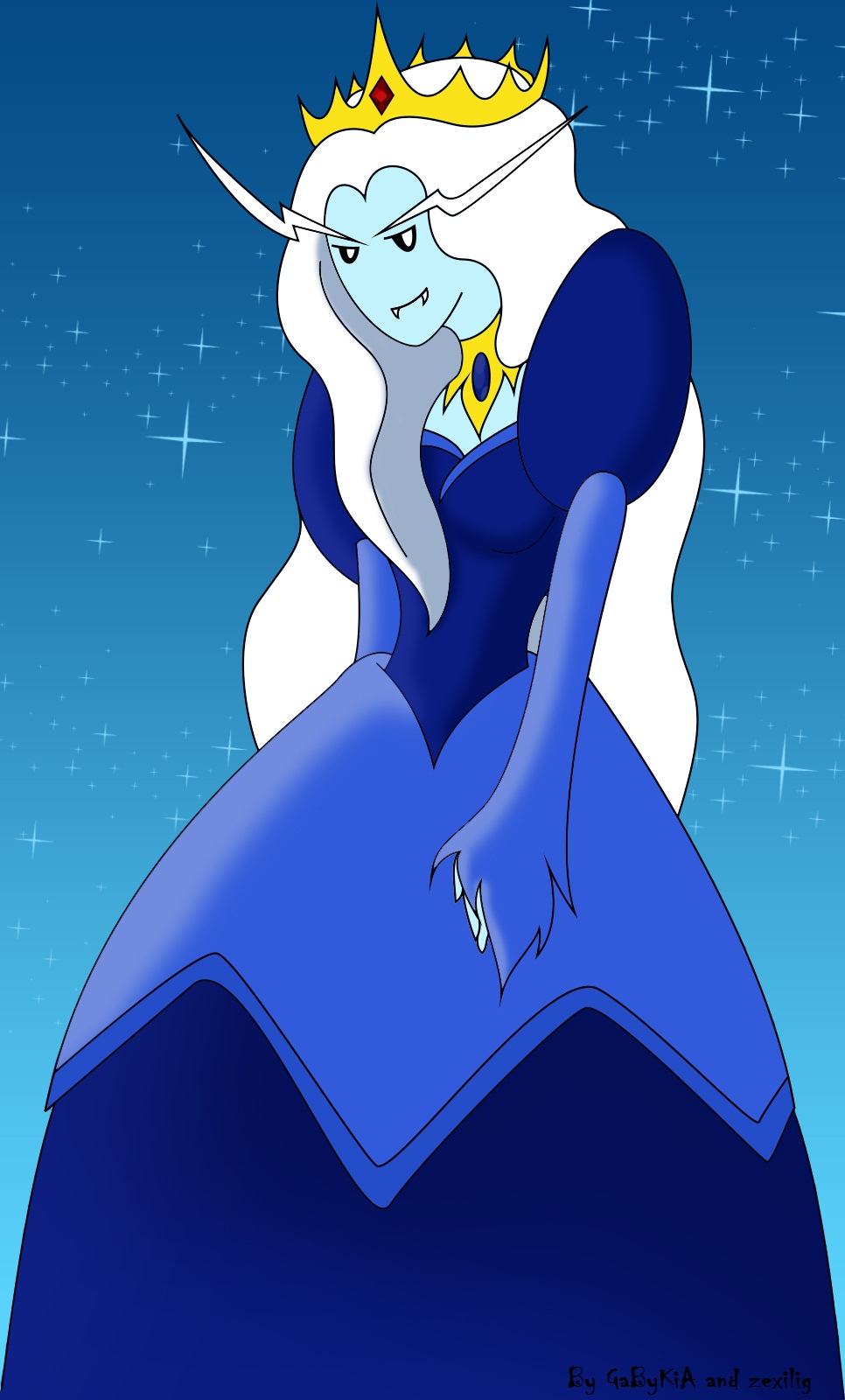 Ice Vampire The Vampire Ice Queen Colored by GaByKiA on DeviantArt