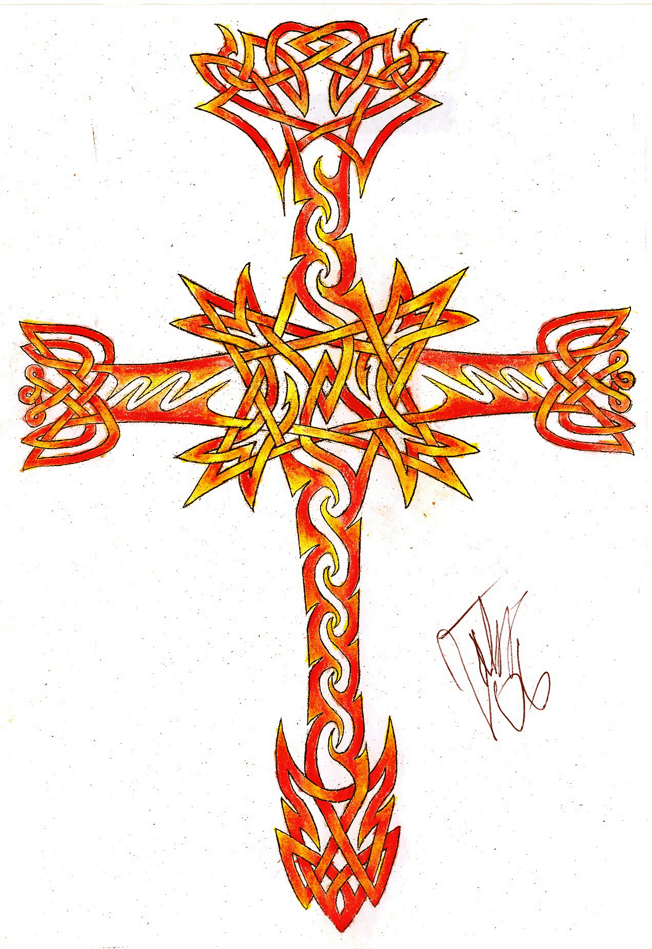 Celtic Tribal Cross