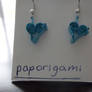 Quilled Earrings- Musical Hearts