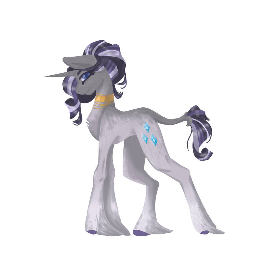 Rarity redesign by BirdElf on DeviantArt