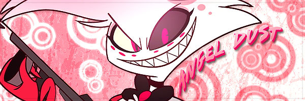 Hazbin Hotel Angel Dust Signature by KyoshiFrostWolf on DeviantArt