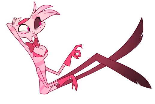 Hazbin Hotel Angel Dust Render