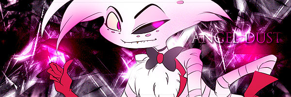 Hazbin Hotel Angel Dust Signature by KyoshiFrostWolf on DeviantArt