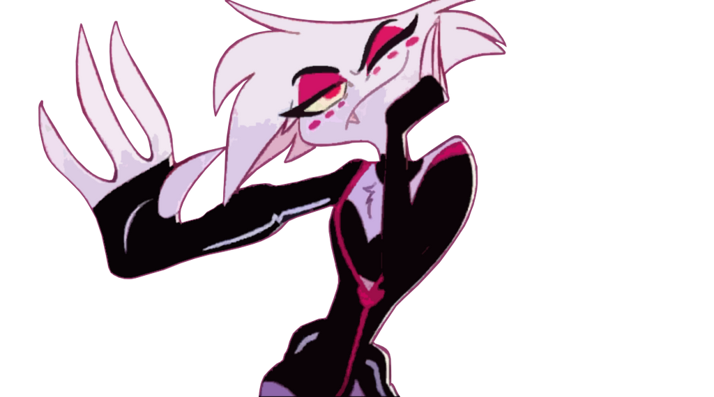 Hazbin Hotel Angel Dust Render by KyoshiFrostWolf on DeviantArt