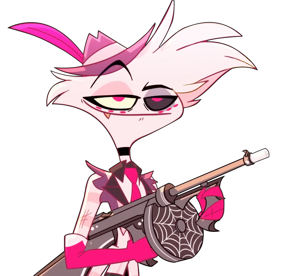 Hazbin Hotel Angel Dust Render by KyoshiFrostWolf on DeviantArt