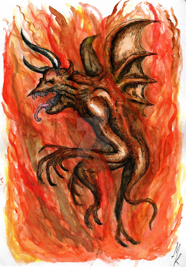 Deviantart Bat Winged Bat Winged Devil IV by KingsOfEvilArt on DeviantArt