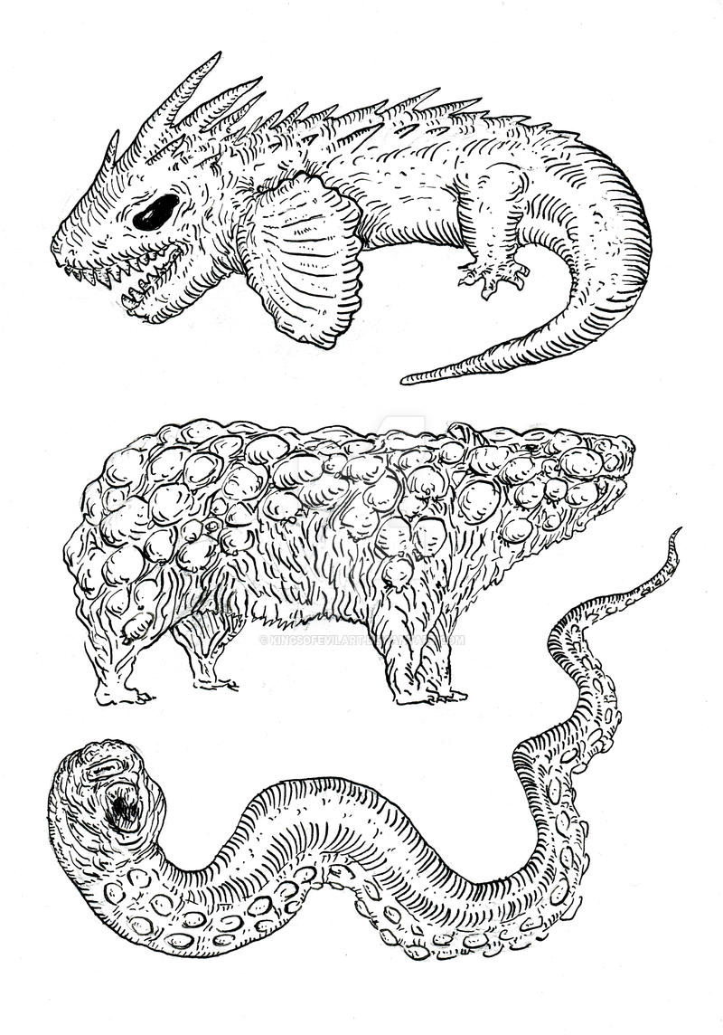 Multi-creature Commission by KingsOfEvilArt on DeviantArt