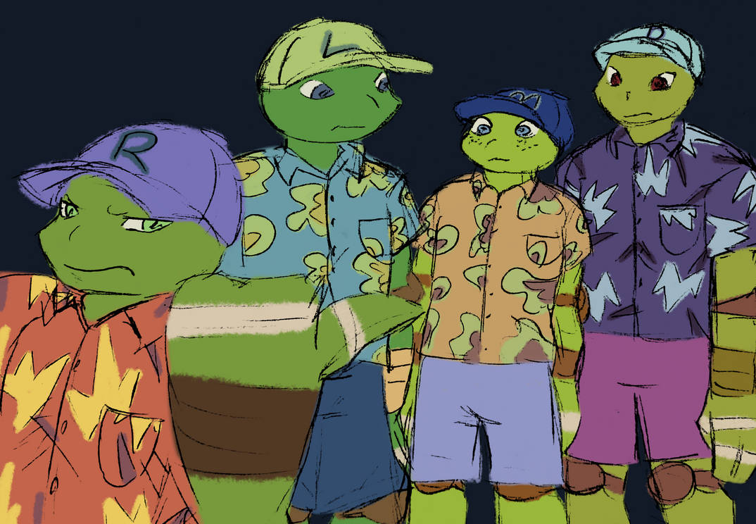 Turtles Deviantart Bongo 2012 turtles in outfits from 1987 by weirdfangirl59 on DeviantArt