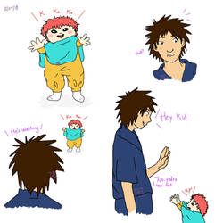 Baby Gaara Learns to Walk