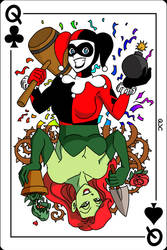 Harley and Ivy Playing Card