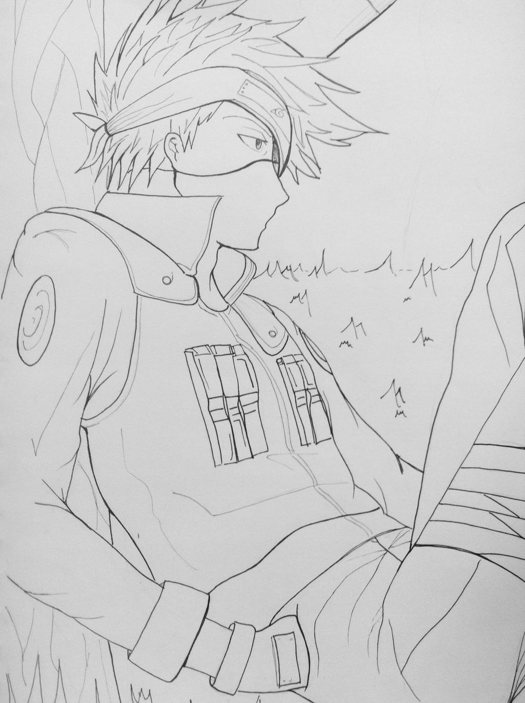 Kakashi Lineart