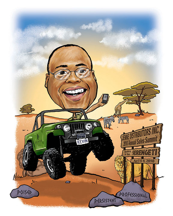 Safari Caricature