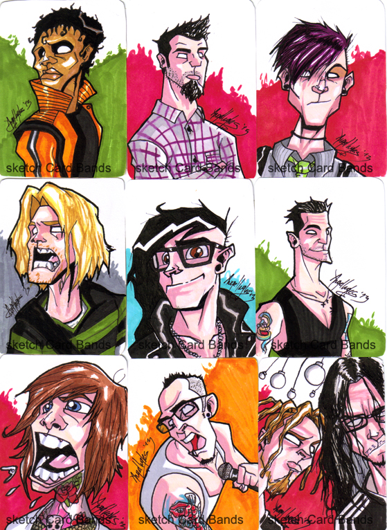 sketch card bands set 3