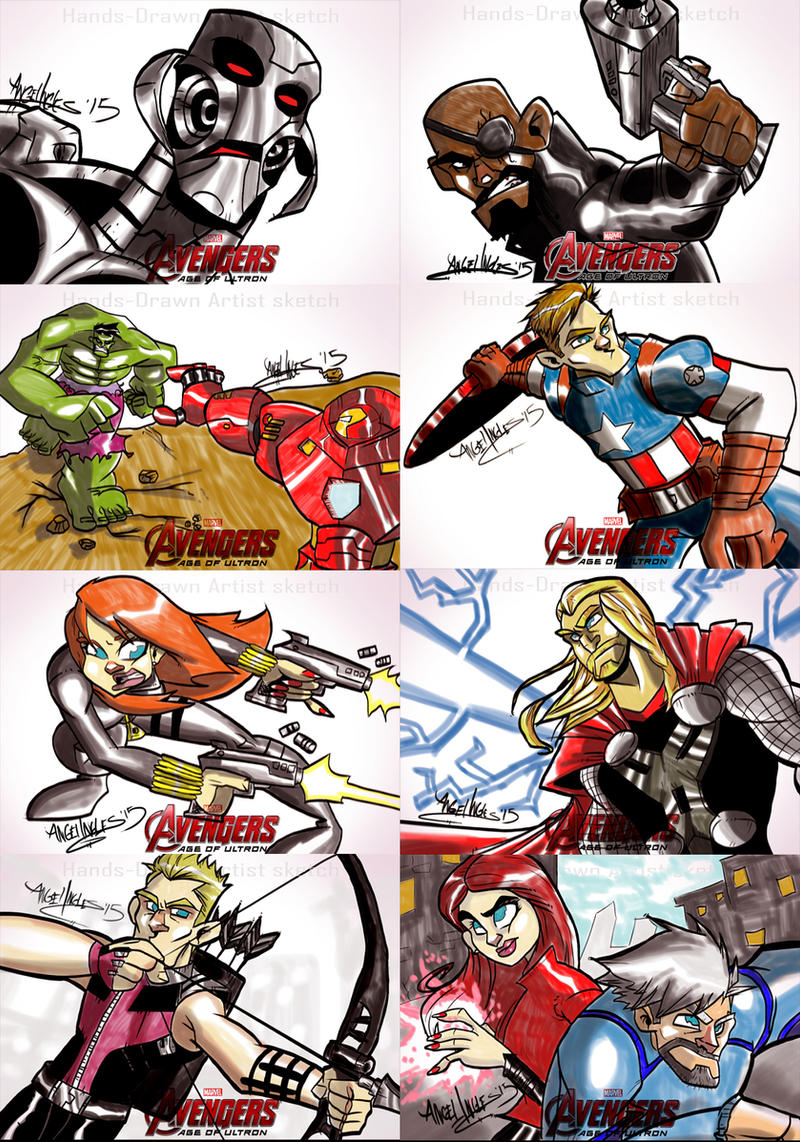 The Avengers Age Of Ultron Sketch Cards